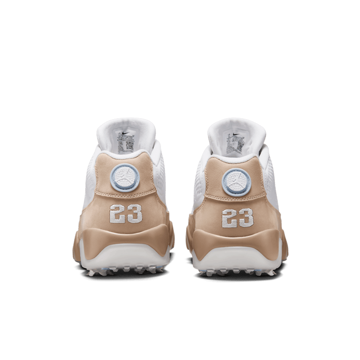 Air Jordan 9 Golf White Linen Angle 4