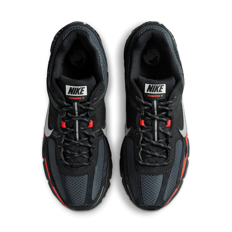 Nike Zoom Vomero 5 Black Metallic University Red Angle 2