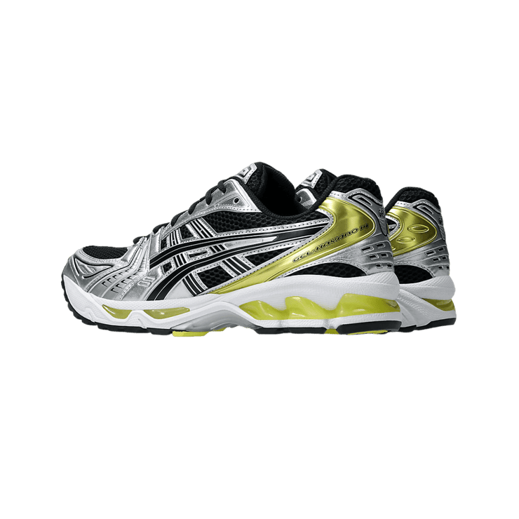 Asics Gel-Kayano 14 Black Lemon Spark Angle 1