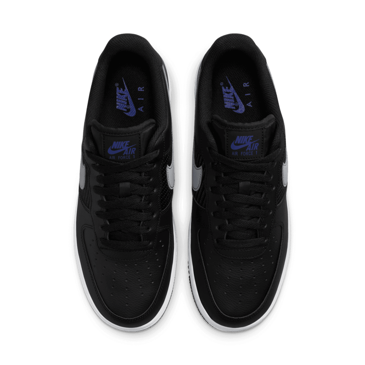 Nike Air Force 1 Low Black Flat Pewter Midnight Navy Angle 2