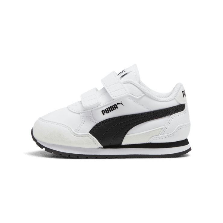 PUMA ST Runner v4 Nylon s' Sneakers in White/Black/Cast Iron (TD) Angle 1