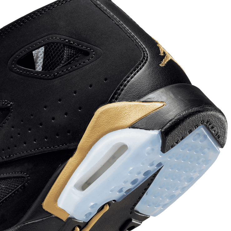 Jordan Flight Club 91 'Black Metallic Gold' (GS) Angle 5