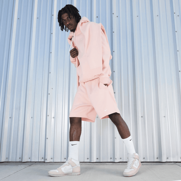 Nike Dunk High EMB Tan White Angle 0