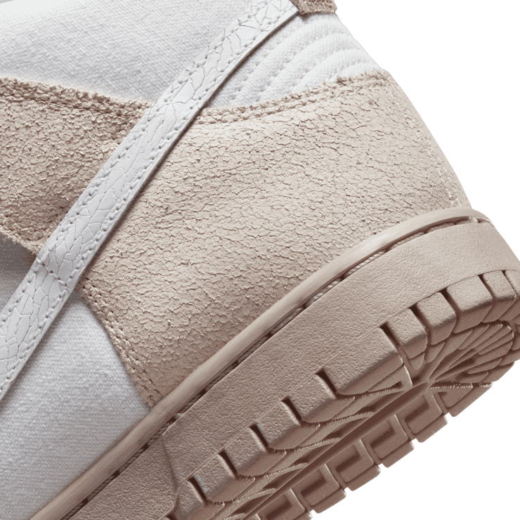 Nike Dunk High EMB Tan White Angle 6