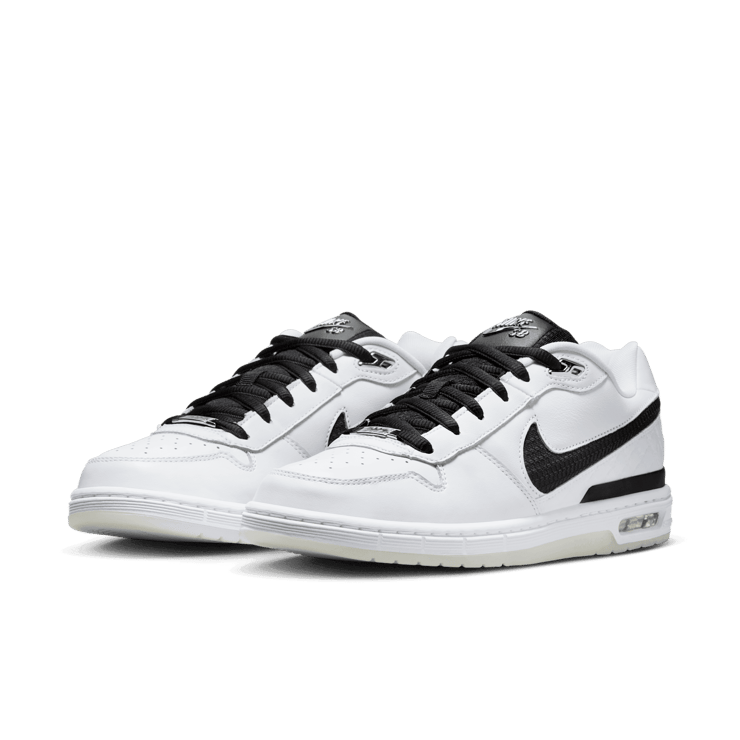 Nike SB Paul Rodriguez Zoom Air Low QS White Black Angle 5