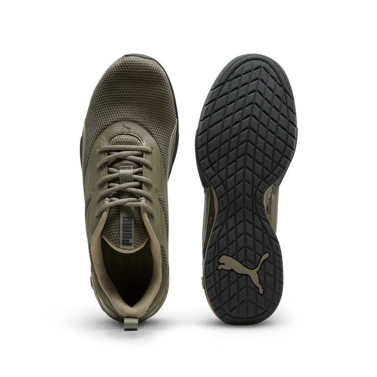 PUMA Neutron Sneakers in Loden Green/Black Angle 1