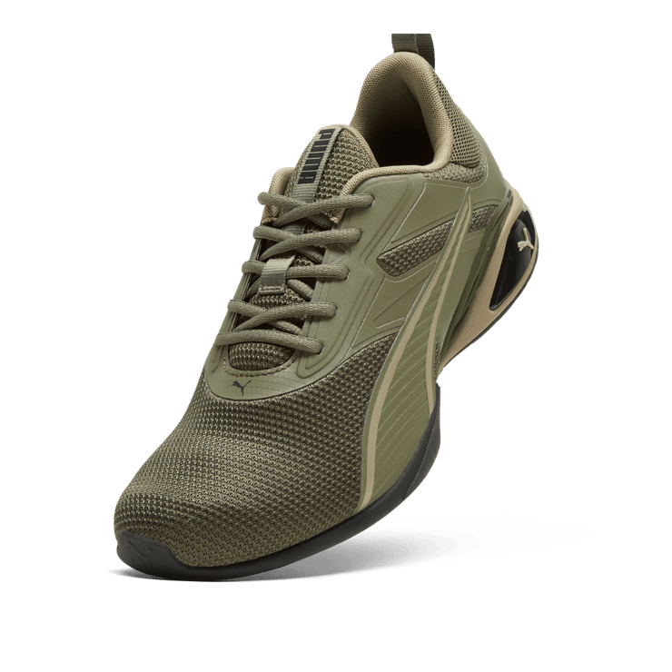 PUMA Neutron Sneakers in Loden Green/Black Angle 3