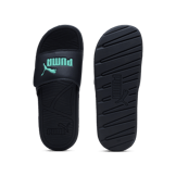 PUMA Cool Cat 2.0 Slides in Dark Blue Angle 0