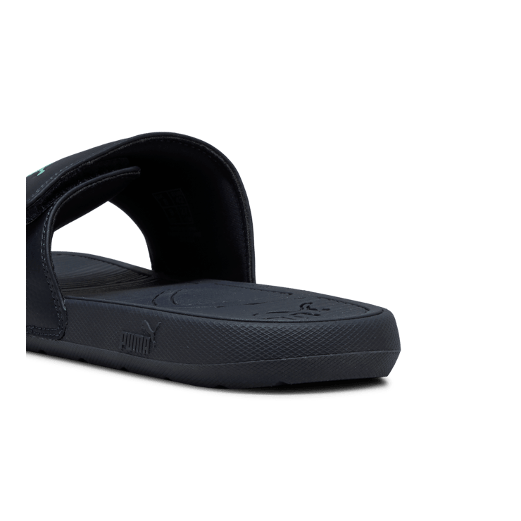 PUMA Cool Cat 2.0 Slides in Dark Blue Angle 4