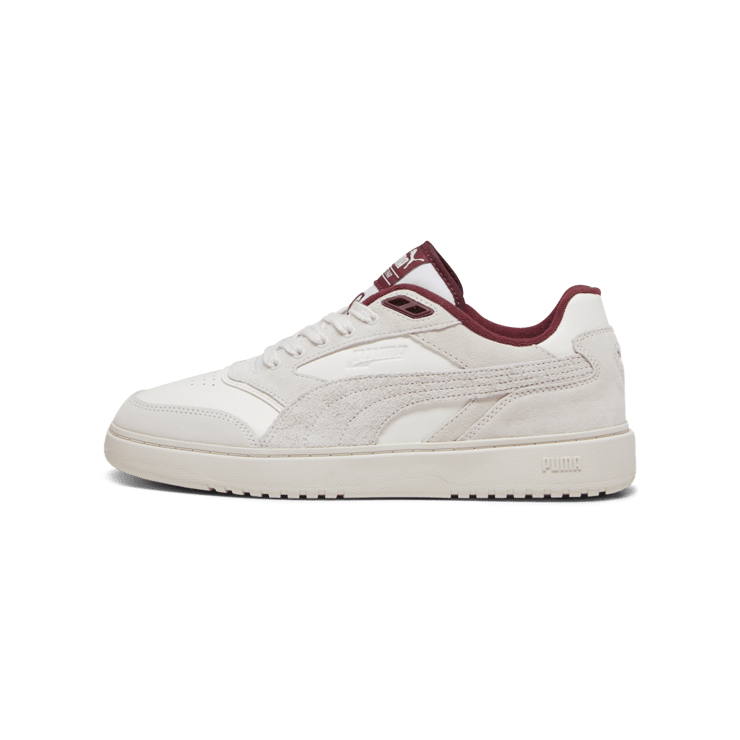 PUMA Doublecourt PRM Sneakers in Warm White/Dark Jasper Angle 0