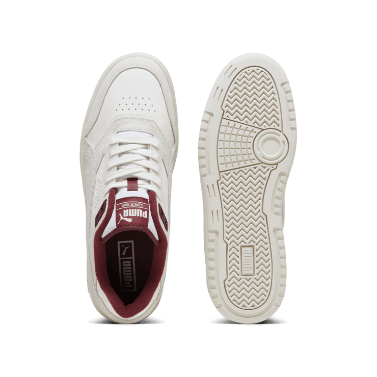 PUMA Doublecourt PRM Sneakers in Warm White/Dark Jasper Angle 1