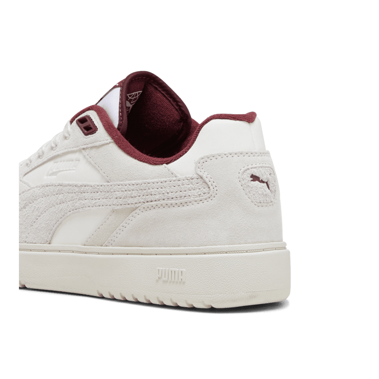 PUMA Doublecourt PRM Sneakers in Warm White/Dark Jasper Angle 4