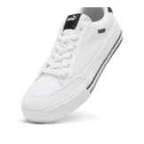 PUMA Court Classic Vulc Sneakers in White/Black Angle 3
