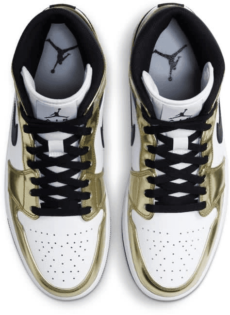 Jordan 1 Mid SE Metallic Gold Angle 1