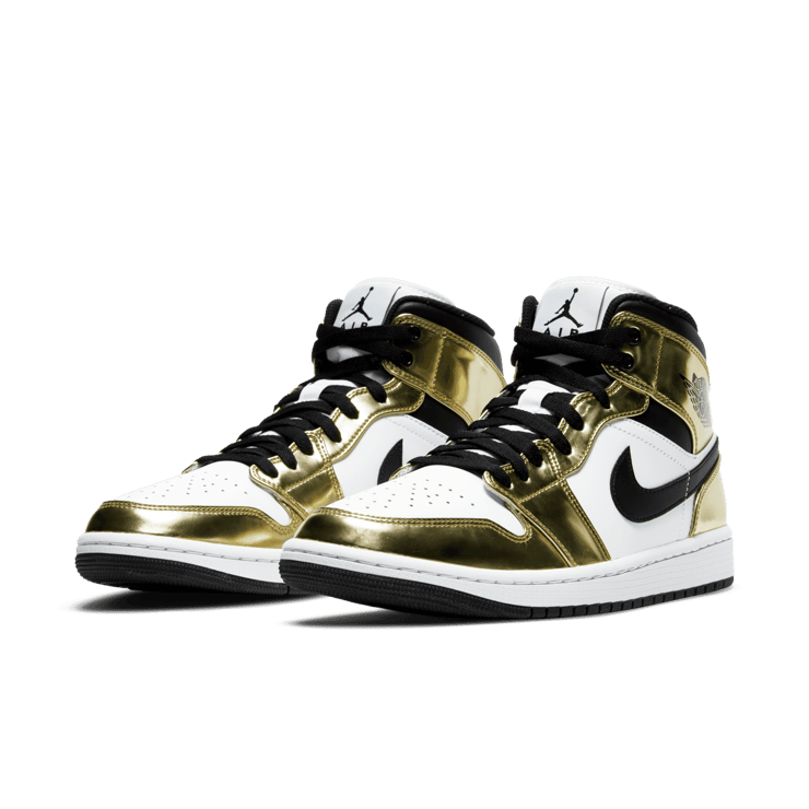 Jordan 1 Mid SE Metallic Gold Angle 2