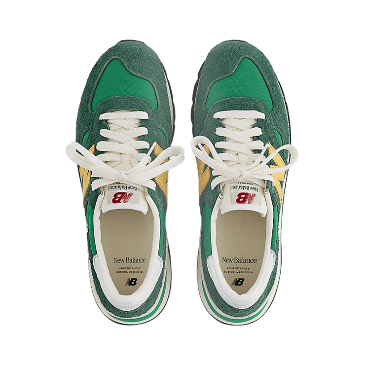 New Balance 990v1 Made In USA Green Yellow Angle 0