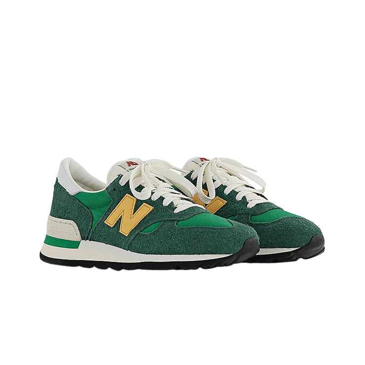 New Balance 990v1 Made In USA Green Yellow Angle 2