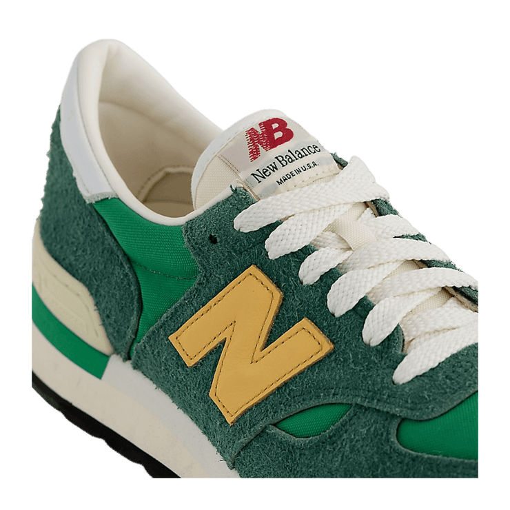 New Balance 990v1 Made In USA Green Yellow Angle 4