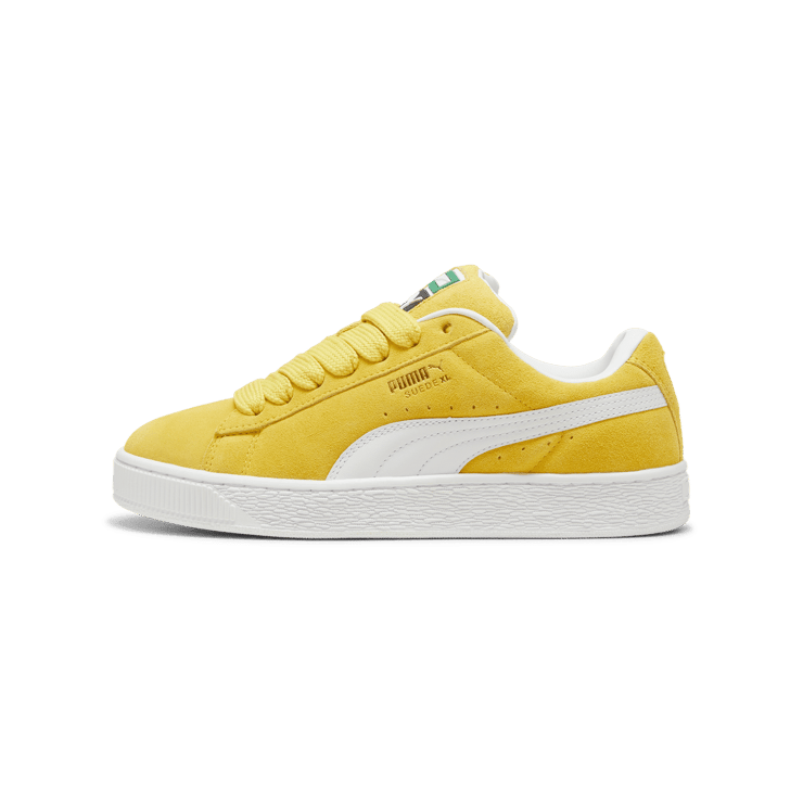 PUMA Suede XL Sneakers in Fresh Pear/White Angle 0