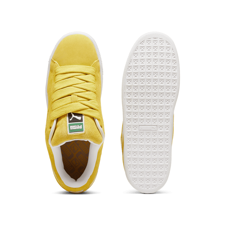 PUMA Suede XL Sneakers in Fresh Pear/White Angle 1