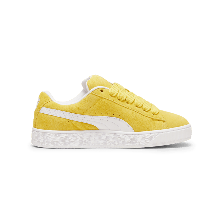PUMA Suede XL Sneakers in Fresh Pear/White Angle 2