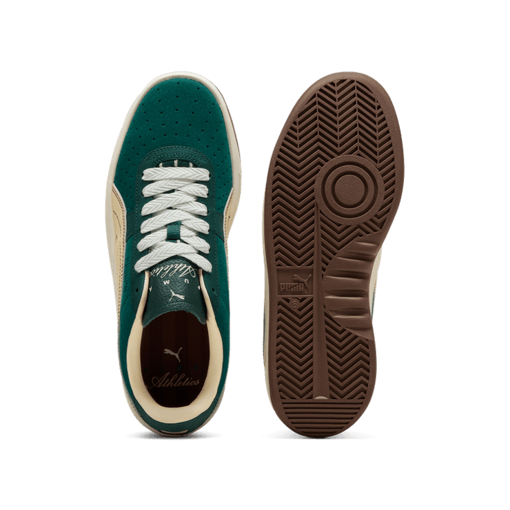 PUMA GV Special Players Lane Sneakers in Dark Myrtle/Creamy Vanilla Angle 0
