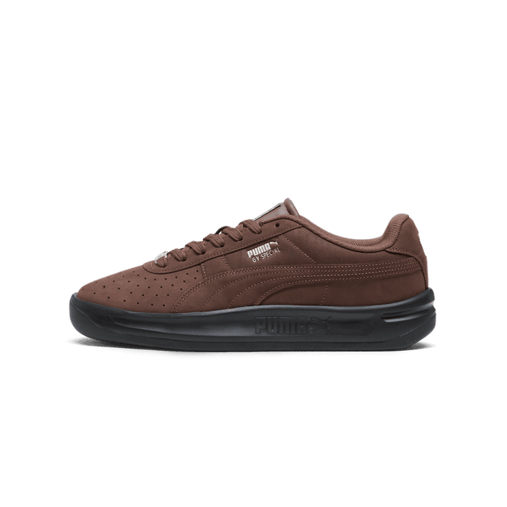 PUMA GV Special Artisanal Sneakers in Espresso Brown/Silver Angle 1