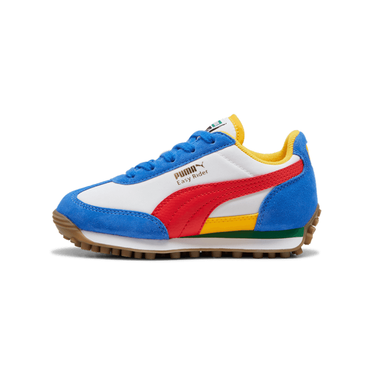 PUMA Easy Rider Sneakers in White/Red (PS) Angle 1