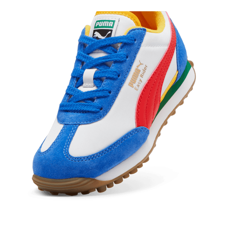 PUMA Easy Rider Sneakers in White/Red (PS) Angle 2