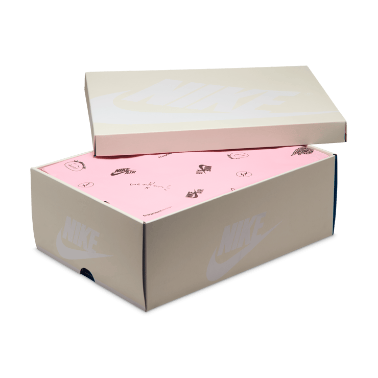 Air Jordan 1 Retro Low OG fragment design Travis Scott Sail Military Blue Angle 3