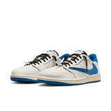 Air Jordan 1 Retro Low OG fragment design Travis Scott Sail Military Blue Angle 2