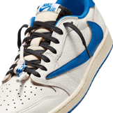 Air Jordan 1 Retro Low OG fragment design Travis Scott Sail Military Blue Angle 8