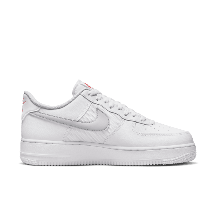 Nike Air Force 1 Low White Wolf Grey Picante Red Angle 1