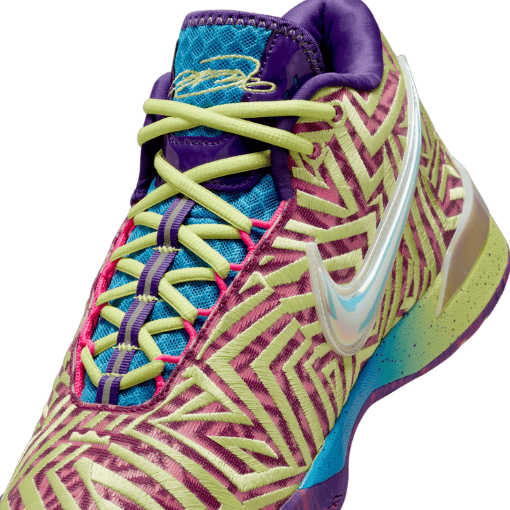Nike LeBron NXXT Genisus Viotech Light Lemon Twist Angle 4