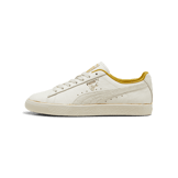 PUMA x The NeverWorn IV Clyde Sneakers in Frosted Ivory/Alpine Snow Angle 1