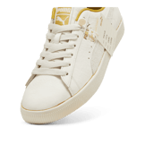 PUMA x The NeverWorn IV Clyde Sneakers in Frosted Ivory/Alpine Snow Angle 2