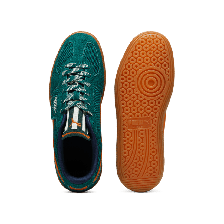 PUMA Palermo Supertifo Sneakers in Dark Myrtle/Maple Syrup Angle 0