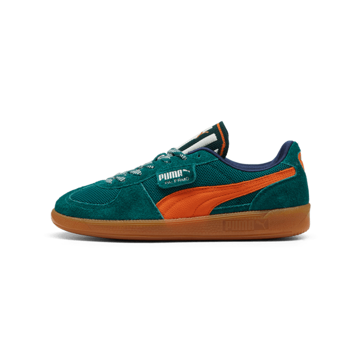 PUMA Palermo Supertifo Sneakers in Dark Myrtle/Maple Syrup Angle 1