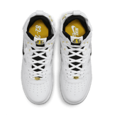 Nike Air Force 1 Mid React White Black Yellow Ochre Angle 1