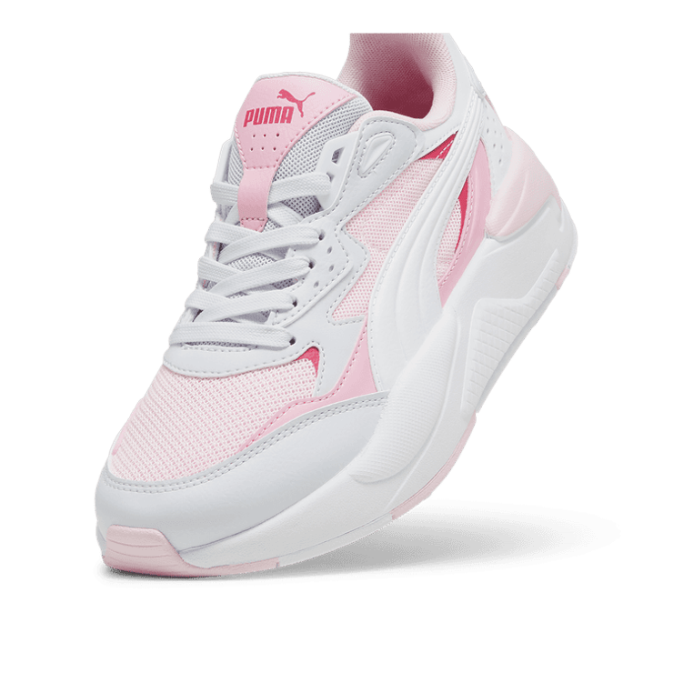 PUMA X-Ray Speed Sneakers Big in Whisper Of Pink/White/Silver Mist (GS) Angle 2