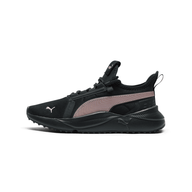 PUMA Pacer Future Street Sneakers in Black/Rose Gold Angle 1
