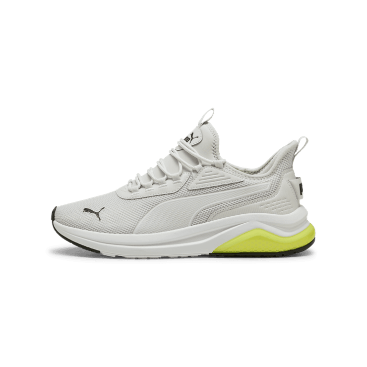 PUMA Amplifier Sneakers in Feather Grey/White/Black Angle 1
