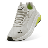 PUMA Amplifier Sneakers in Feather Grey/White/Black Angle 2