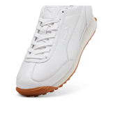 PUMA Easy Rider Leather Sneakers in White/Frosted Ivory Angle 2