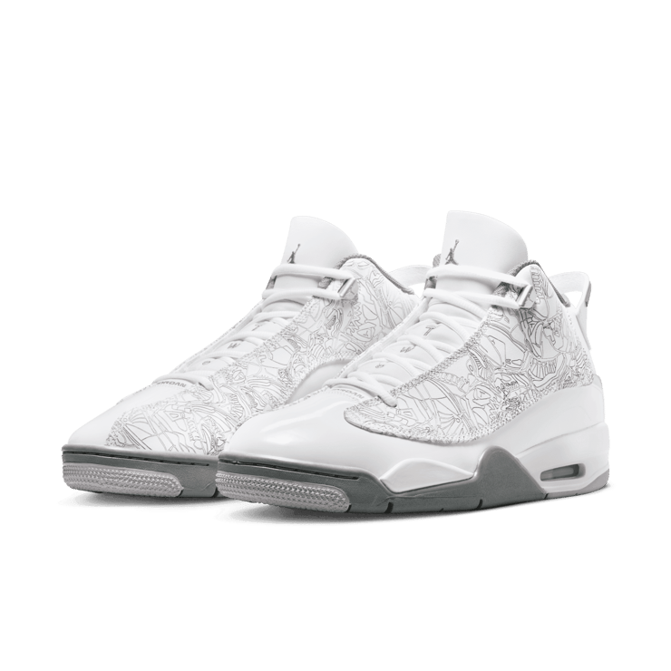 Jordan Dub Zero White Cool Grey Angle 2