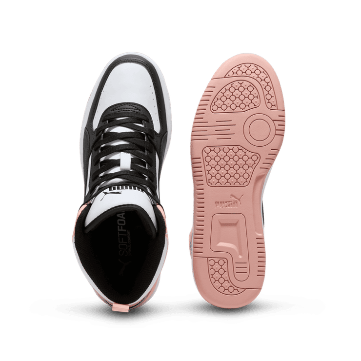 PUMA Rebound Joy Mid Sneakers in White Angle 0