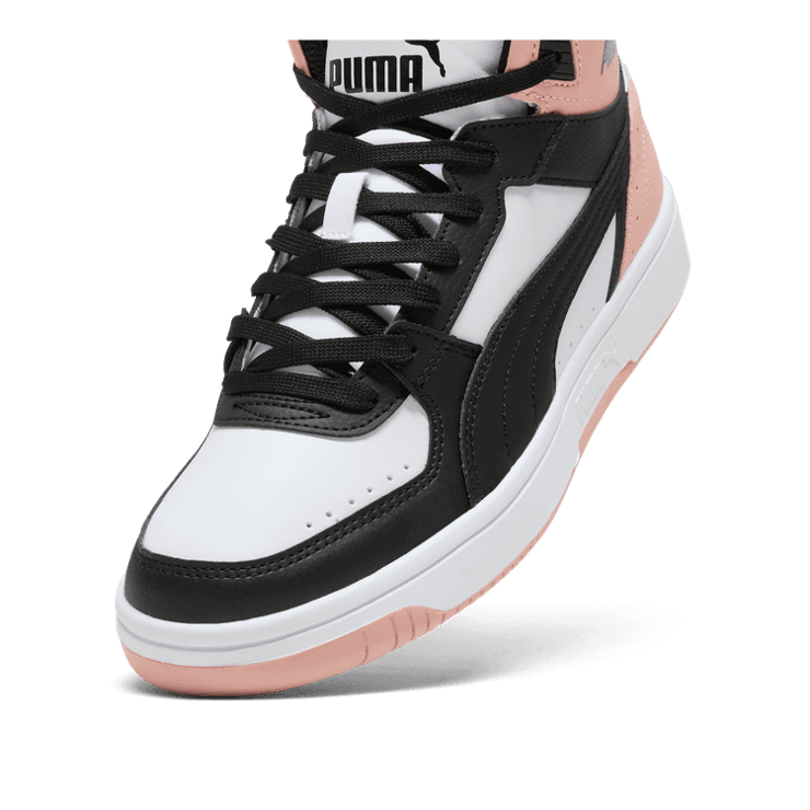 PUMA Rebound Joy Mid Sneakers in White Angle 1
