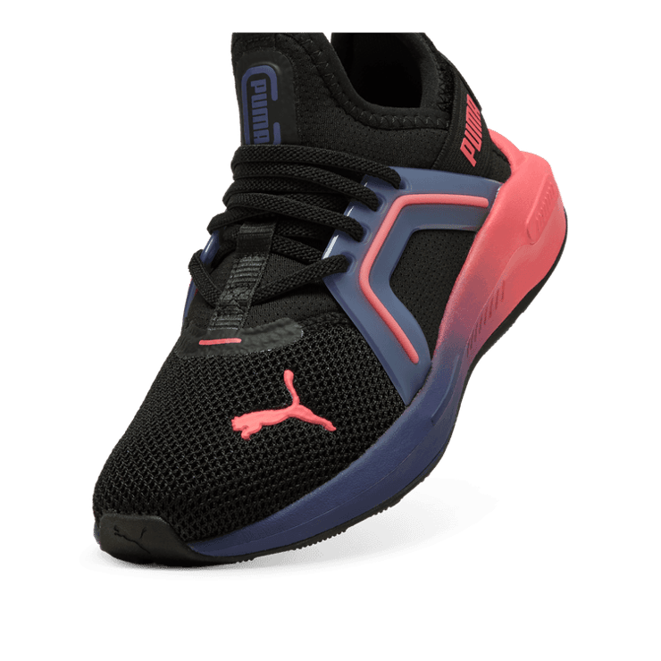 PUMA Soft Enzo 5 Training Kids in Black (GS) Angle 2