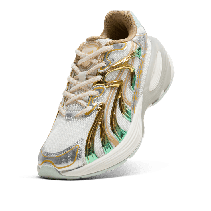 PUMA Inverse Shimmer Sneakers in White Angle 2