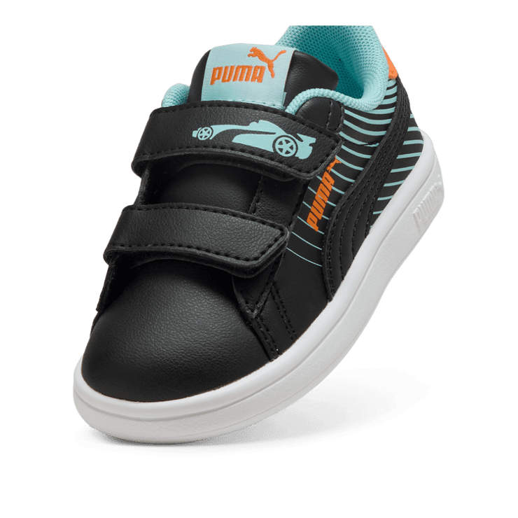 PUMA Smash 3.0 Poised 2 Race Sneakers in White (TD) Angle 2